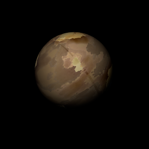 The artist's impression of Kepler-1144 b artist's rendition