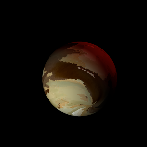 The artist's impression of Kepler-1159 b artist's rendition