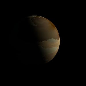 The artist's impression of Kepler-1165 c artist's rendition