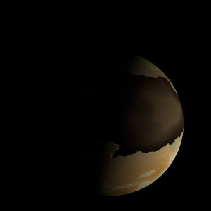 The artist's impression of Kepler-1177 b artist's rendition