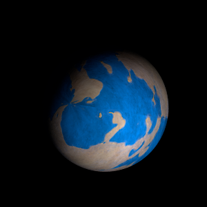 The artist's impression of Kepler-1180 b artist's rendition