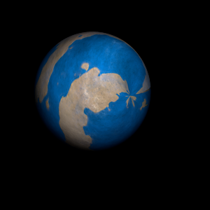 The artist's impression of Kepler-1185 b artist's rendition