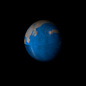 The artist's impression of Kepler-1189 b artist's rendition