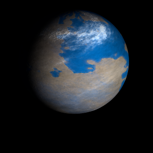 The artist's impression of Kepler-118 c artist's rendition