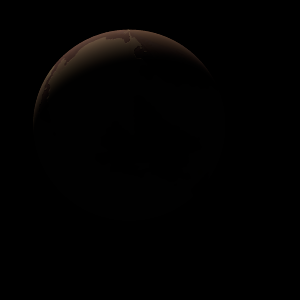 The artist's impression of Kepler-119 c artist's rendition