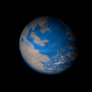 The artist's impression of Kepler-11 b artist's rendition