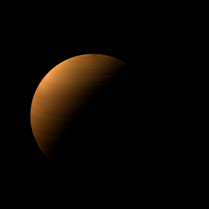 The artist's impression of Kepler-11 e artist's rendition
