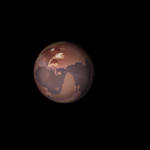 The artist's impression of Kepler-1202 Ab artist's rendition