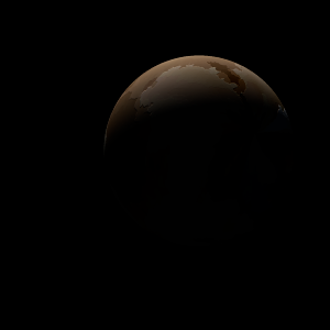 The artist's impression of Kepler-1205 b artist's rendition