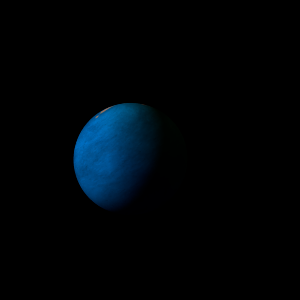 The artist's impression of Kepler-1206 b artist's rendition