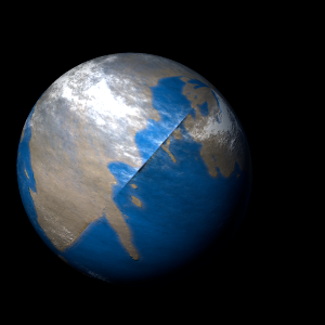 The artist's impression of Kepler-1209 b artist's rendition