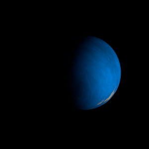 The artist's impression of Kepler-121 c artist's rendition