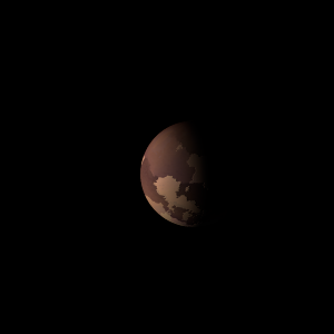 The artist's impression of Kepler-1222 b artist's rendition