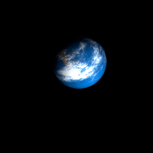 The artist's impression of Kepler-1224 b artist's rendition