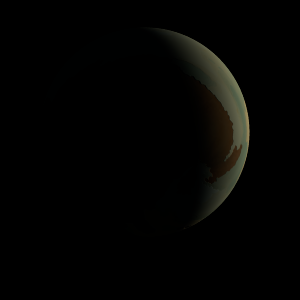 The artist's impression of Kepler-1228 b artist's rendition