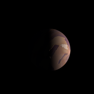 The artist's impression of Kepler-1229 Ab artist's rendition