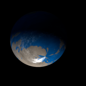The artist's impression of Kepler-122 c artist's rendition