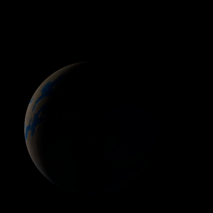 The artist's impression of Kepler-1231 b artist's rendition