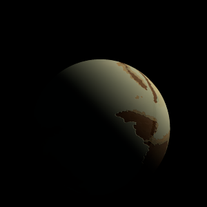 The artist's impression of Kepler-1232 b artist's rendition