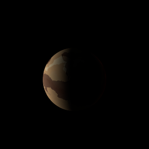 The artist's impression of Kepler-1244 b artist's rendition