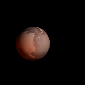 The artist's impression of Kepler-1250 b artist's rendition