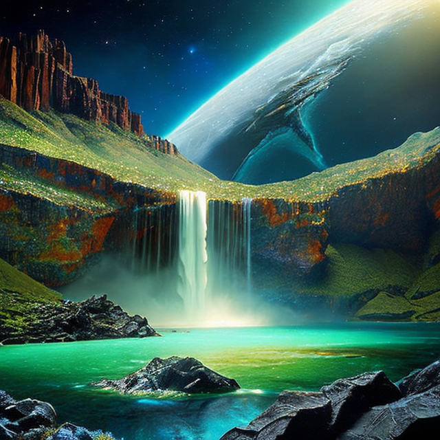 The artist's impression of Kepler-1252 b artist's rendition
