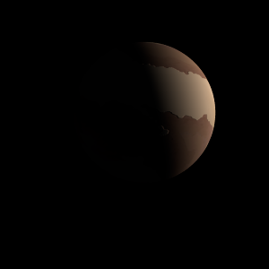 The artist's impression of Kepler-1254 d artist's rendition