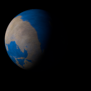 The artist's impression of Kepler-125 c artist's rendition