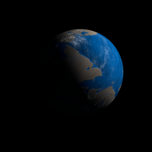 The artist's impression of Kepler-1260 b artist's rendition