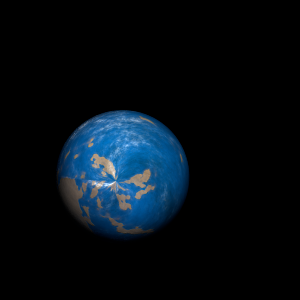 The artist's impression of Kepler-1261 b artist's rendition