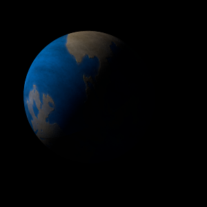 The artist's impression of Kepler-1262 b artist's rendition