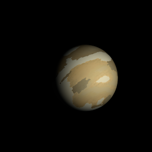 The artist's impression of Kepler-1273 b artist's rendition