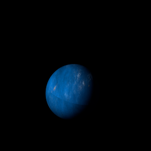The artist's impression of Kepler-127 b artist's rendition