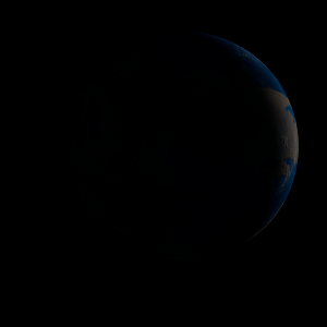 The artist's impression of Kepler-1281 b artist's rendition