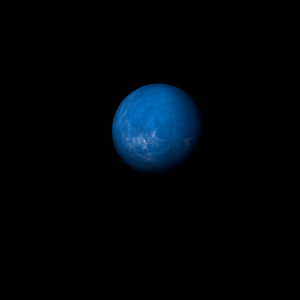 The artist's impression of Kepler-1282 b artist's rendition