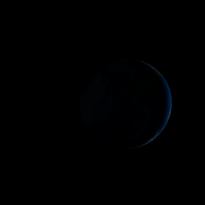 The artist's impression of Kepler-1283 b artist's rendition