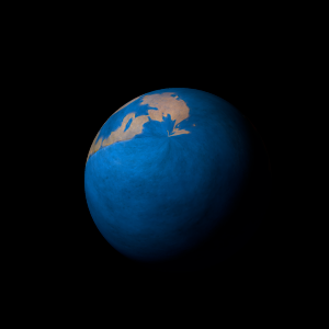 The artist's impression of Kepler-1288 b artist's rendition