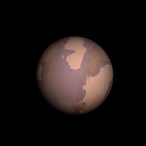 The artist's impression of Kepler-1291 b artist's rendition