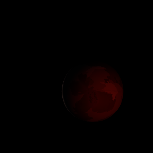 The artist's impression of Kepler-1296 b artist's rendition