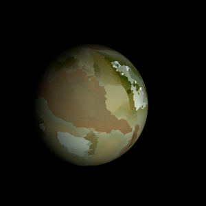 The artist's impression of Kepler-1299 b artist's rendition