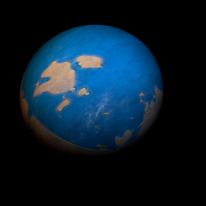 The artist's impression of Kepler-1302 b artist's rendition