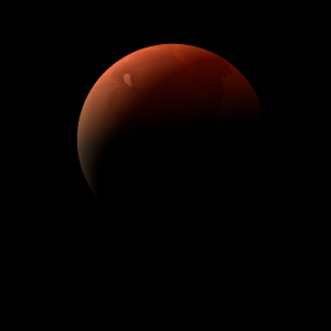 The artist's impression of Kepler-1305 b artist's rendition