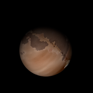 The artist's impression of Kepler-1316 b artist's rendition