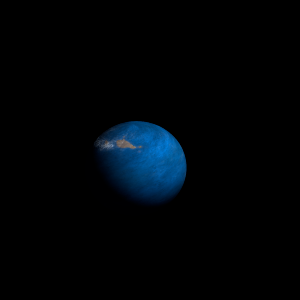 The artist's impression of Kepler-1318 b artist's rendition