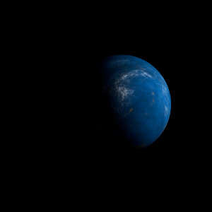The artist's impression of Kepler-1321 b artist's rendition