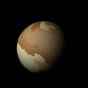 The artist's impression of Kepler-1321 c artist's rendition