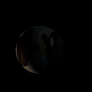 The artist's impression of Kepler-1326 b artist's rendition
