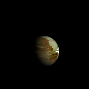 The artist's impression of Kepler-1329 b artist's rendition