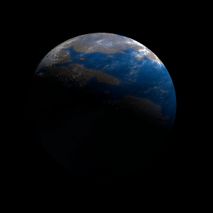 The artist's impression of Kepler-132 d artist's rendition
