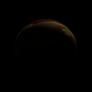 The artist's impression of Kepler-1332 b artist's rendition